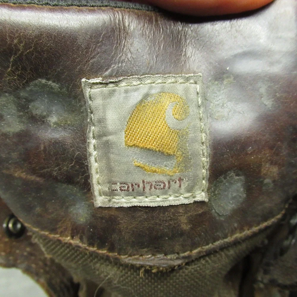 Carhartt Men 9M Boots Brown Waterproof‎ Composite Toe Work Logger Rugged Flex